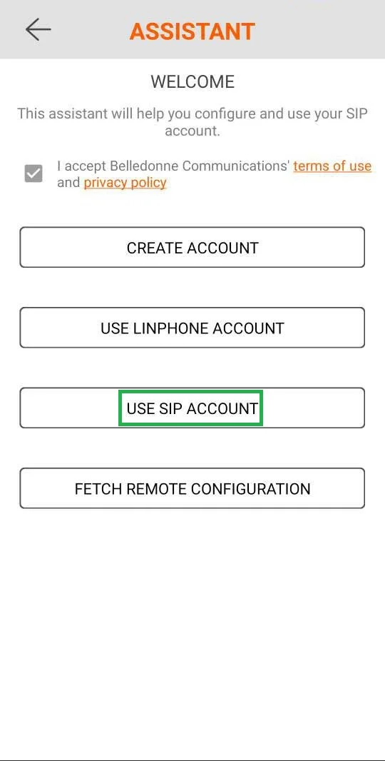 نصب نرم افزار linphone