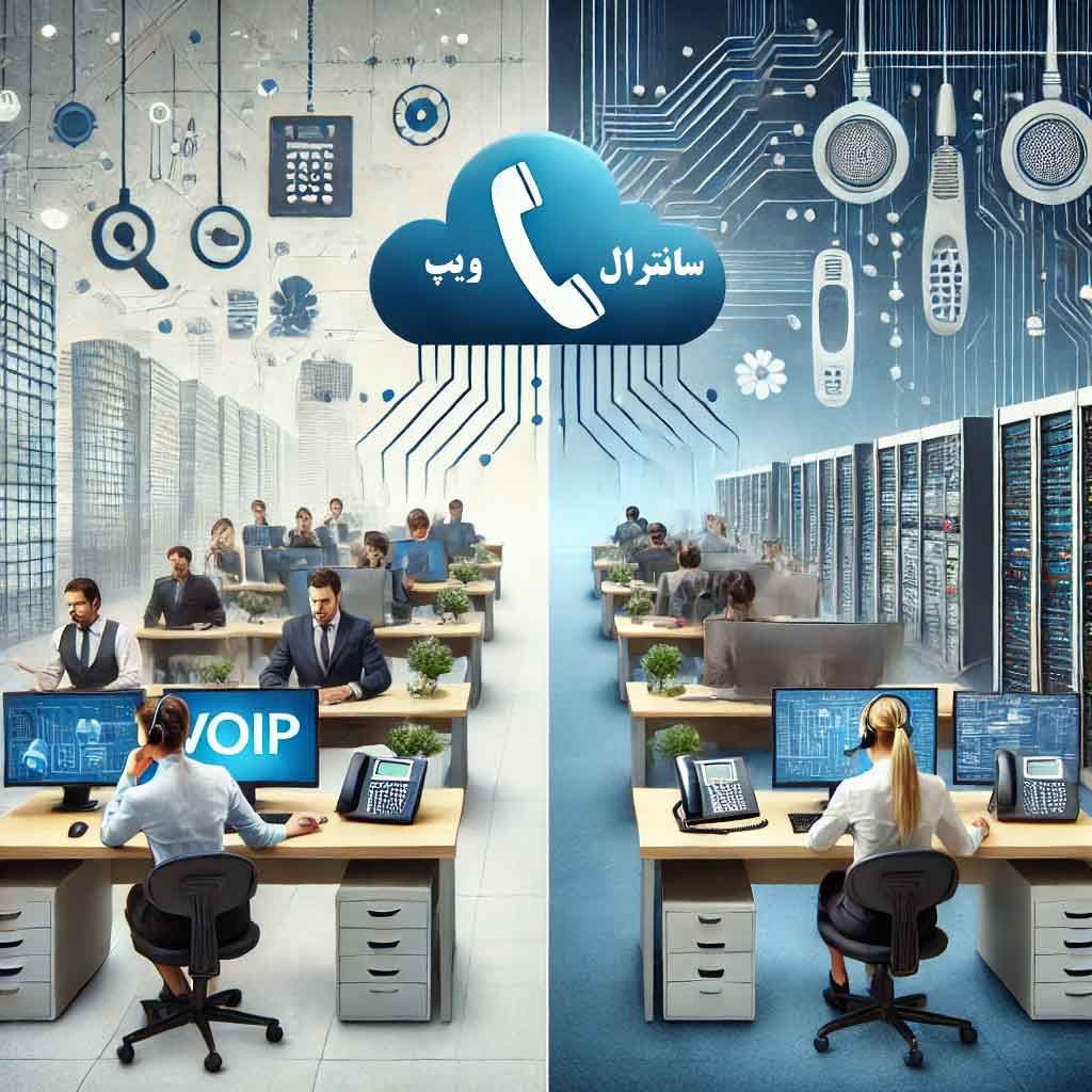 تفاوت بین مرکز تماس VoIP و سانترال